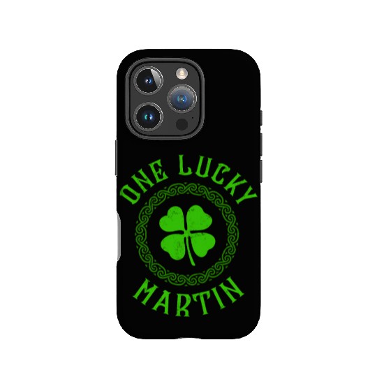 One Lucky Martin Irish Family Four Leaf Clover IPhone Cases