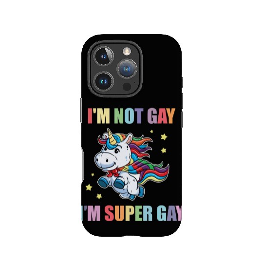 LGBT Funny Rainbow Unicorn Super Gay Lesbian Pride IPhone Cases