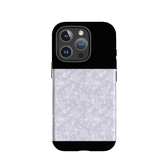Lavender Snowflakes Pattern IPhone Cases