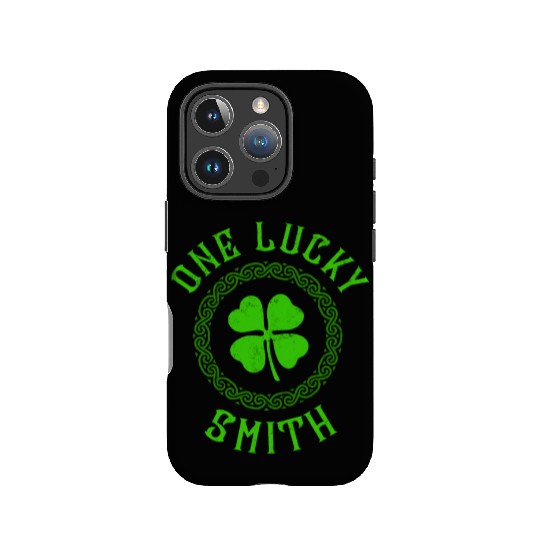 One Lucky Smith Irish Family Four Leaf Clover IPhone Cases