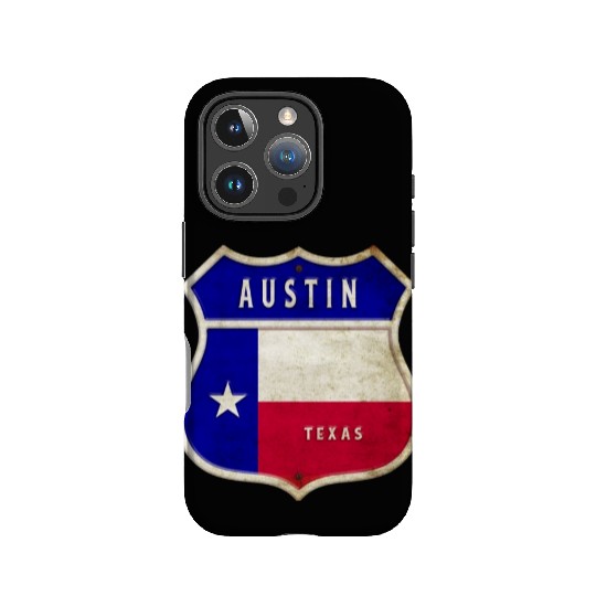 Austin Texas crest flags design IPhone Cases