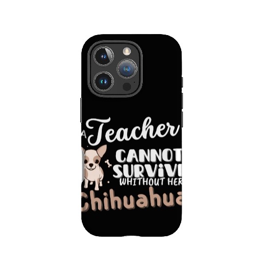 Teacher gift idea for women dog chihuahua IPhone Cases