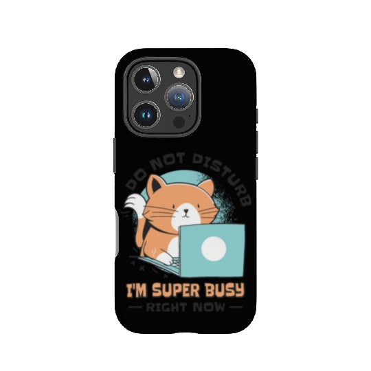 Working Busy Cat Employee Cat Owner Worker IPhone Cases