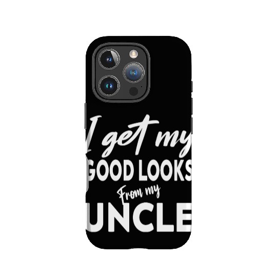 I get my good Looks from my uncle Baby One-Piece IPhone Cases