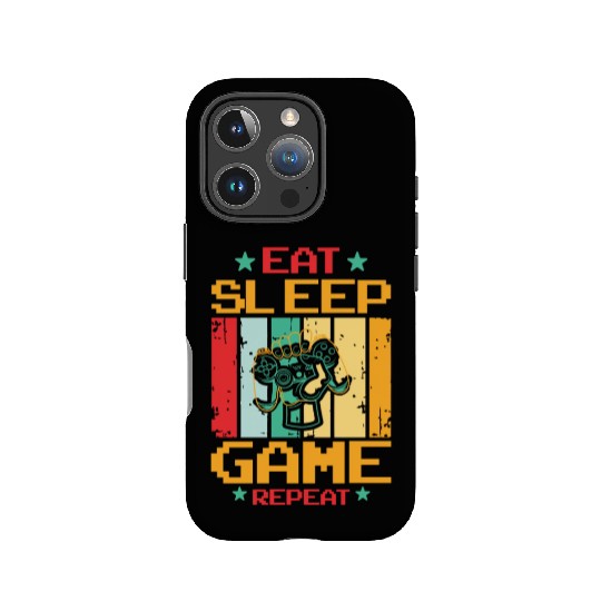 Eat Sleep Game Repeat | Video Game Console Gaming IPhone Cases