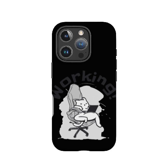 Working Cat Busy Cat Owner Professional Worker IPhone Cases