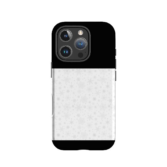 Snowflakes Pattern Grey White IPhone Cases