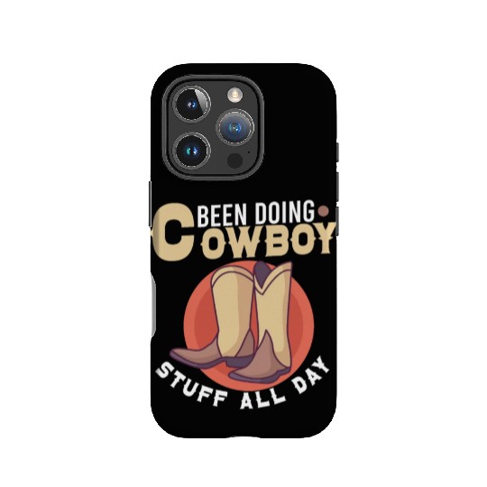 Cowboy Barn Bull Rider Rodeo Country Western Gift IPhone Cases