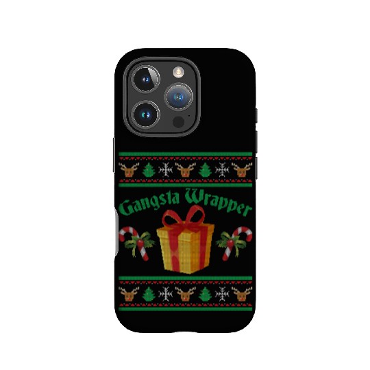 Gangsta Wrapper Christmas Candy Canes IPhone Cases