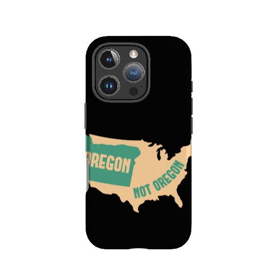Oregon Not Oregon Map Design for proud Oregonians IPhone Cases