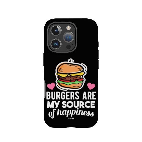 unhealthy delicious fast food burger IPhone Cases