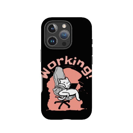 Working Cat Busy Cat Owner Professional Worker IPhone Cases