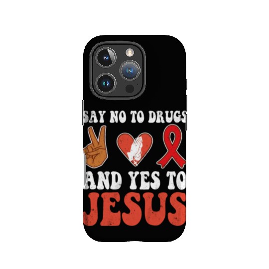 Peace Ribbon Week Awareness Yes Jesus Wear Red IPhone Cases