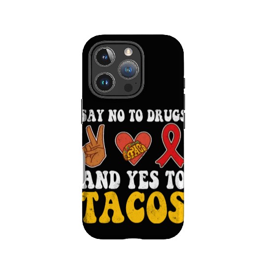 Peace Ribbon Week Awareness Yes Taco Wear Red IPhone Cases