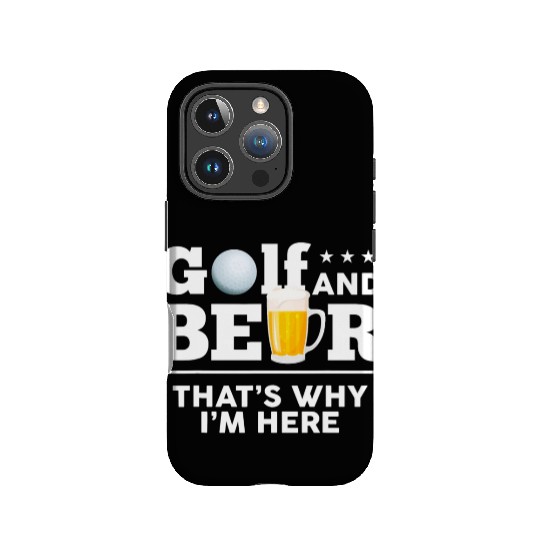 Golf and Beer Joke Dad Funny Fathers Day Drinking IPhone Cases