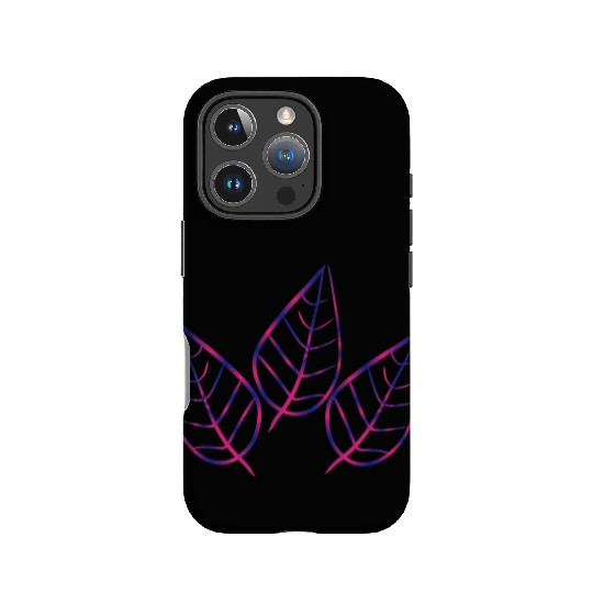 leaf icon nature purple three leaves IPhone Cases