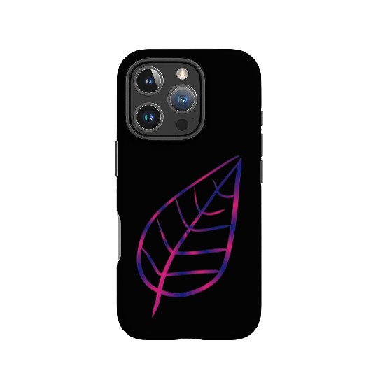 Leaf icon nature pink IPhone Cases