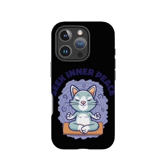 Serenity Cat Yoga Cat Owner Meditation Yoga Fan IPhone Cases