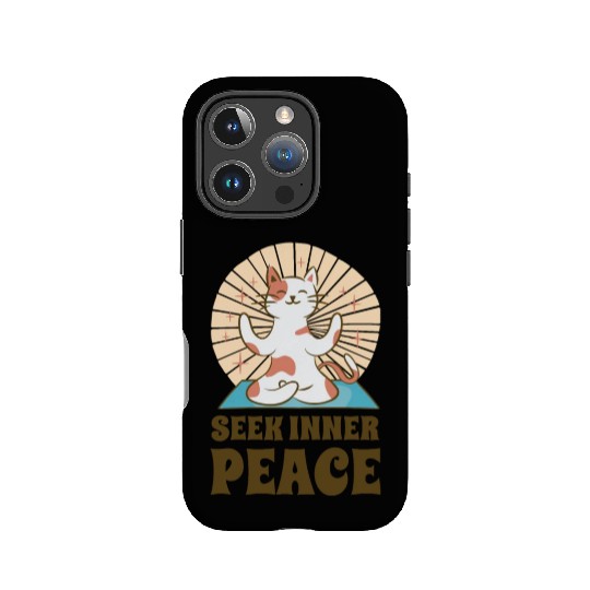 Serenity Cat Yoga Cat Owner Meditation Yoga Fan IPhone Cases