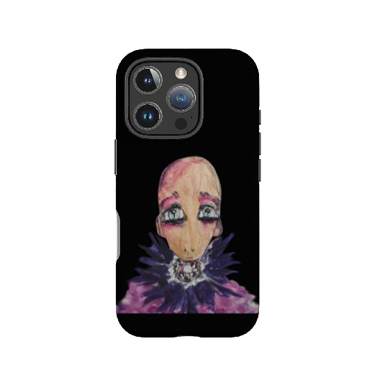 Glamorous baby in violet. IPhone Cases