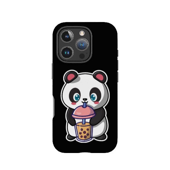 Panda Bear Boba Milk Tea Funny Bubble Tea Lovers IPhone Cases