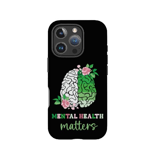 Green and Pink : Mental Health Matters IPhone Cases
