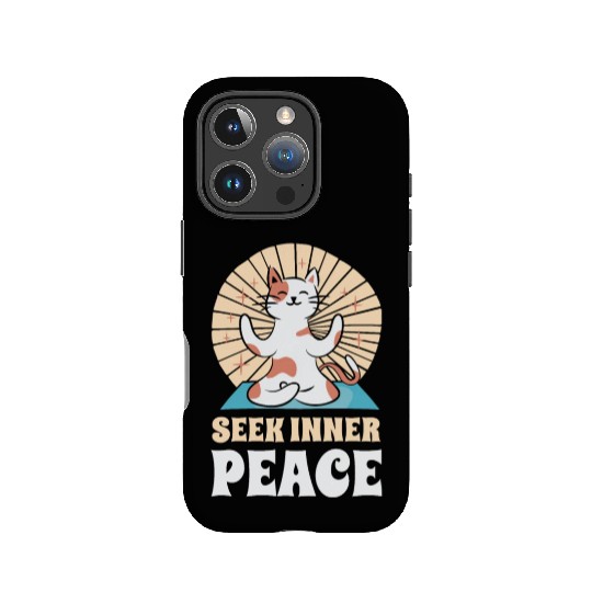 Serenity Cat Yoga Cat Owner Meditation Yoga Fan IPhone Cases