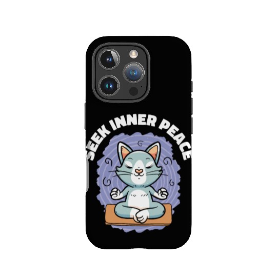 Serenity Cat Yoga Cat Owner Meditation Yoga Fan IPhone Cases