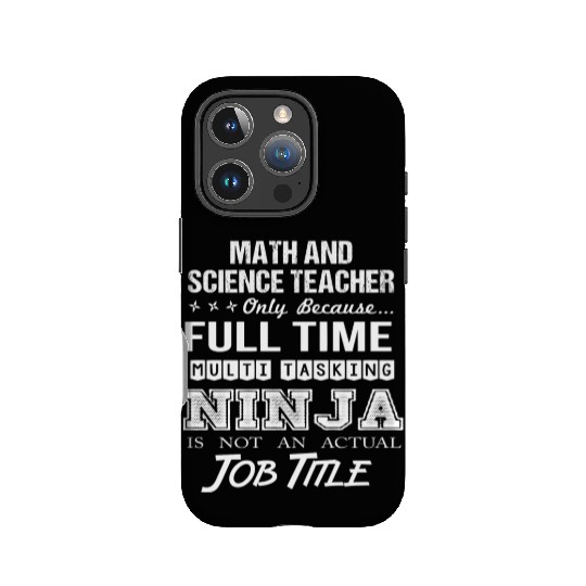 Math And Science Teacher IPhone Cases - Multitasking Ni