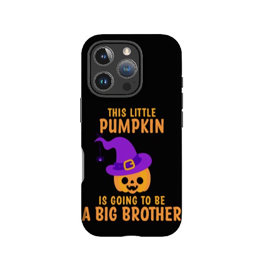 Kids Little Pumpkin Going To Be A Big Brother Witc IPhone Cases