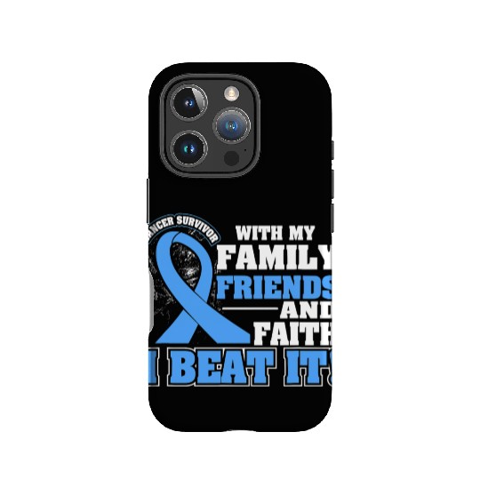 Family Faith I Beat It Prostate Cancer Awareness IPhone Cases