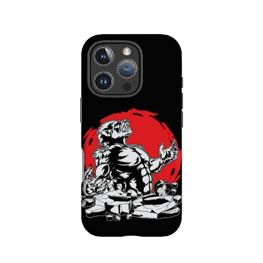 Halloween Monster Line Art Werewolf Horror IPhone Cases