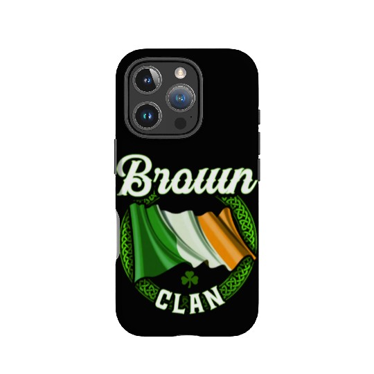 Brown Surname Irish Last Name Ireland Flag IPhone Cases
