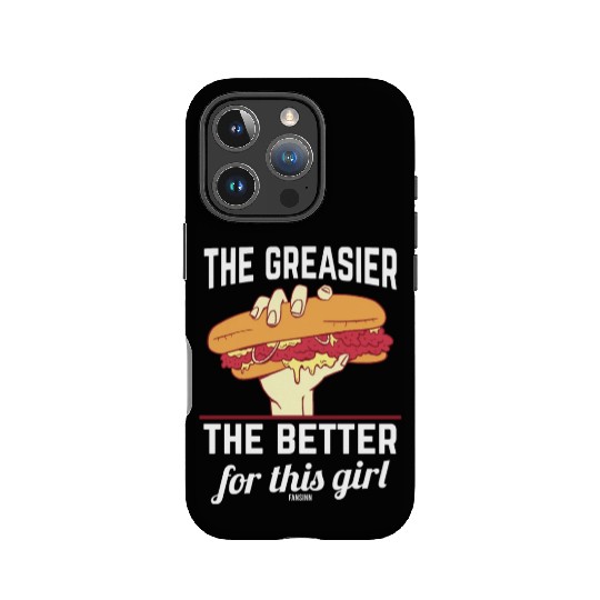 Girl woman Sandwich Fast Food IPhone Cases