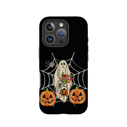 Halloween Costume Floral Ghost Pumpkin SpiderWeb IPhone Cases