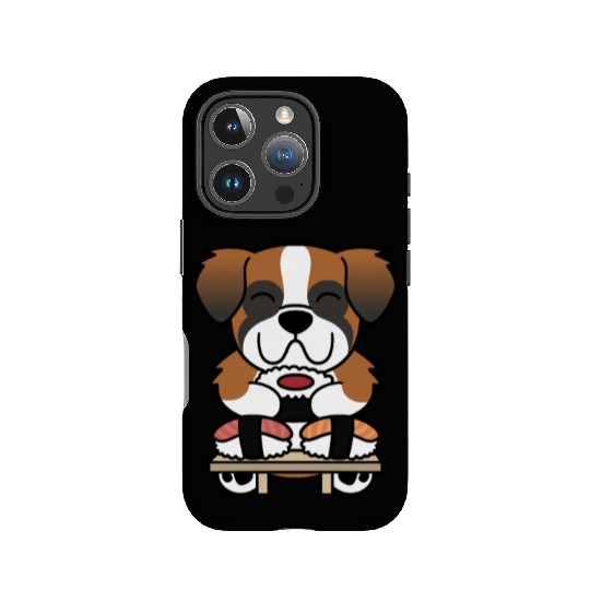 Sushi Lover Saint Bernard IPhone Cases