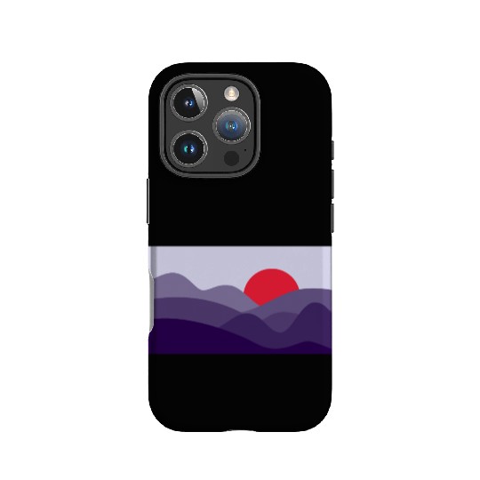 Minimalist Sun Cyber Grape Purple IPhone Cases