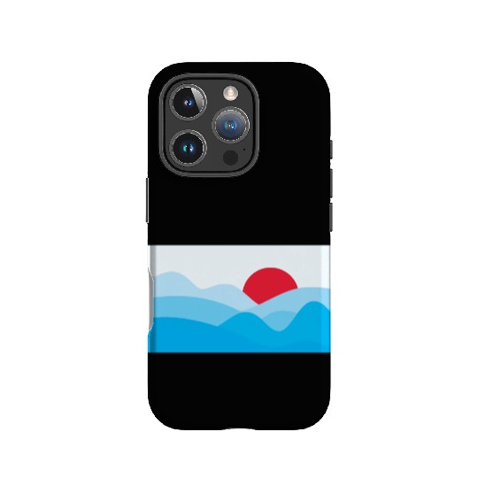 Minimalist Sun Light Blue IPhone Cases