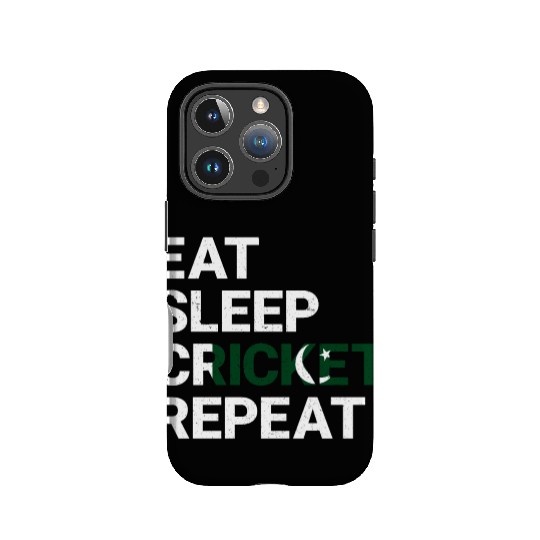 Eat Sleep Cricket Repeat PK Flag Sports Gift IPhone Cases