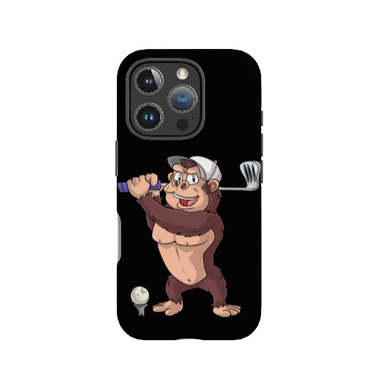 Golfing Monkey IPhone Cases