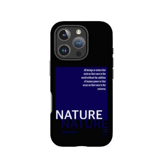 About nature-navy IPhone Cases