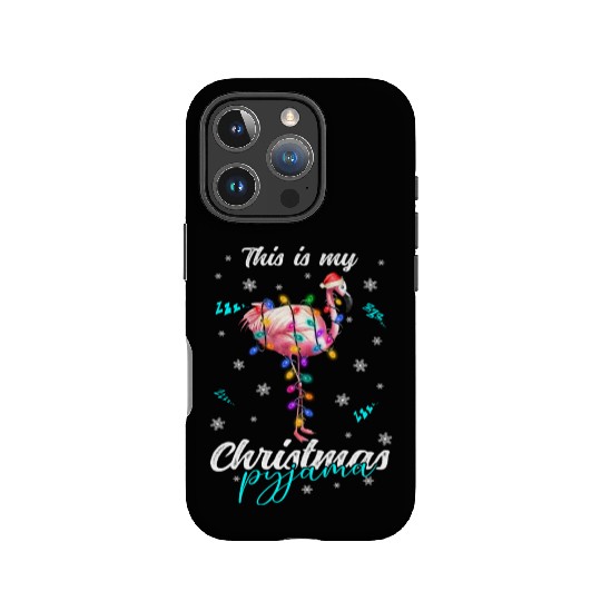 Winter Christmas Pyjama Flamingo IPhone Cases