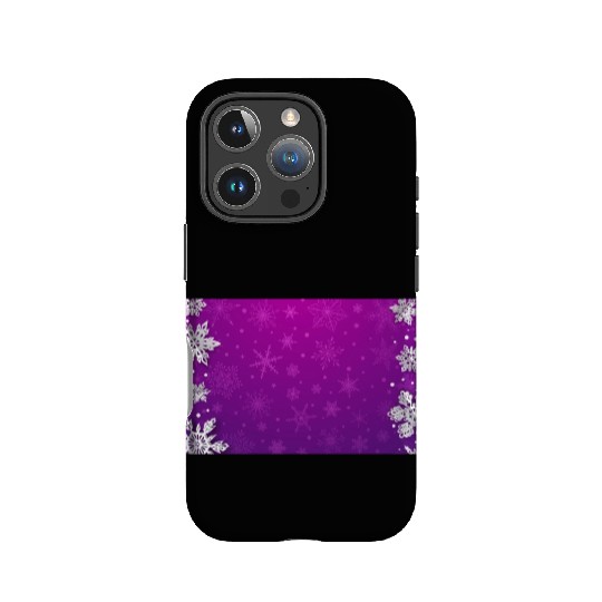 Winter Snowflakes Purple Pattern IPhone Cases