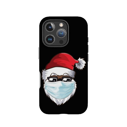 Black African American Christmas 2022 Santa Wearin IPhone Cases