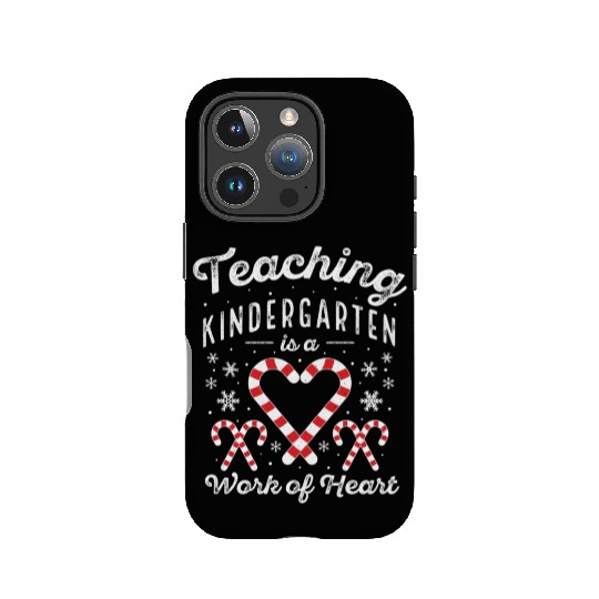 Christmas Candy Cane Work of Heart Xmas Kindergar IPhone Cases