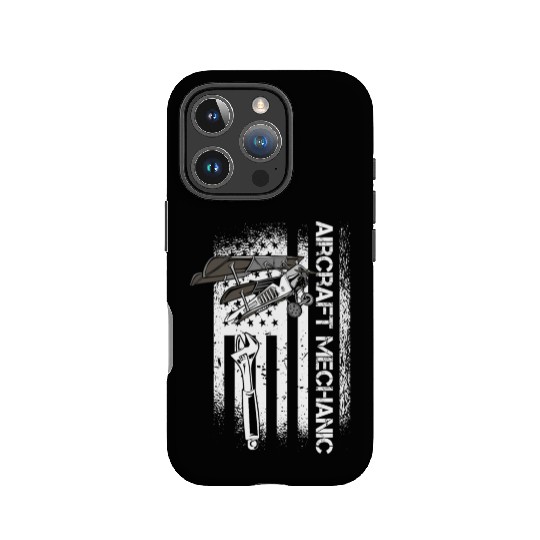 Aircraft Mechanic Us Flag IPhone Cases