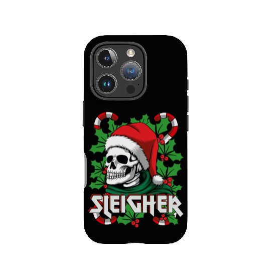 Sleigher Heavy Metal Santa IPhone Cases