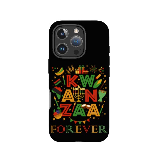 Happy Kwanzaa Forever Christmas Blessing Kinara IPhone Cases