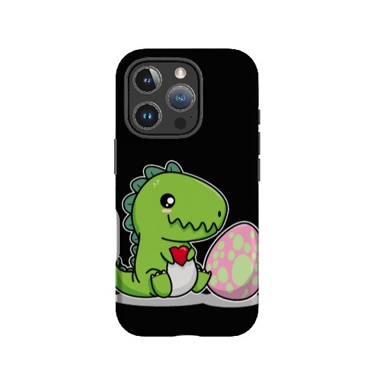 Big sister cute dino siblings boy girl heart love IPhone Cases