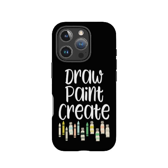 Draw Paint Create - art teacher gift IPhone Cases